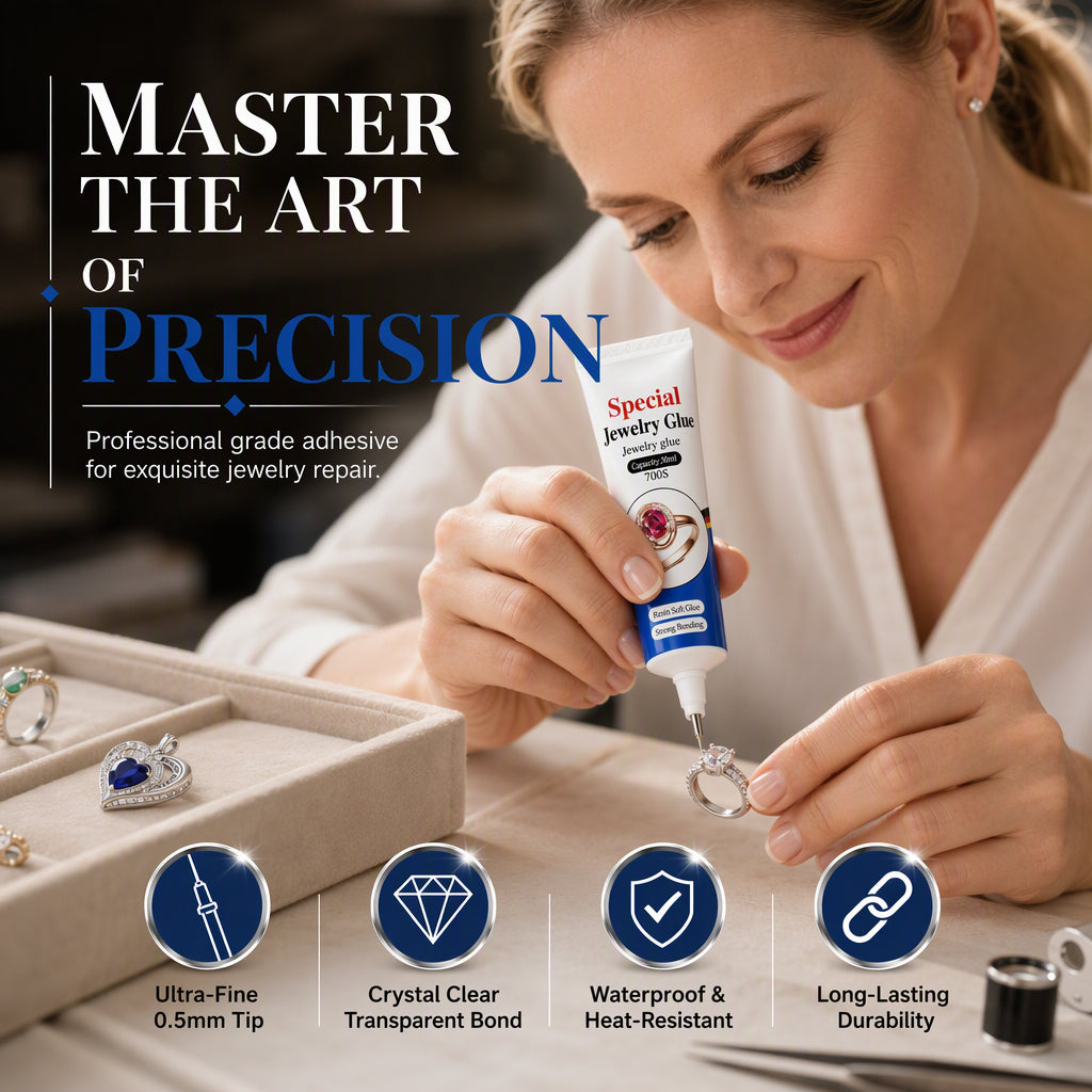 💎 Clear Precision Adhesive - Precision Glue for Jewelry Fixing