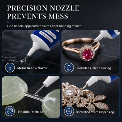 💎 Clear Precision Adhesive - Precision Glue for Jewelry Fixing